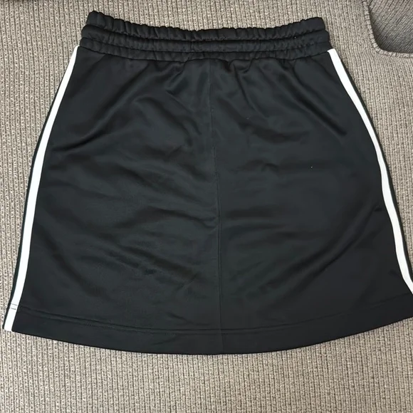 Adidas Black Mini Skirt with White Stripes - Picture 2 of 5